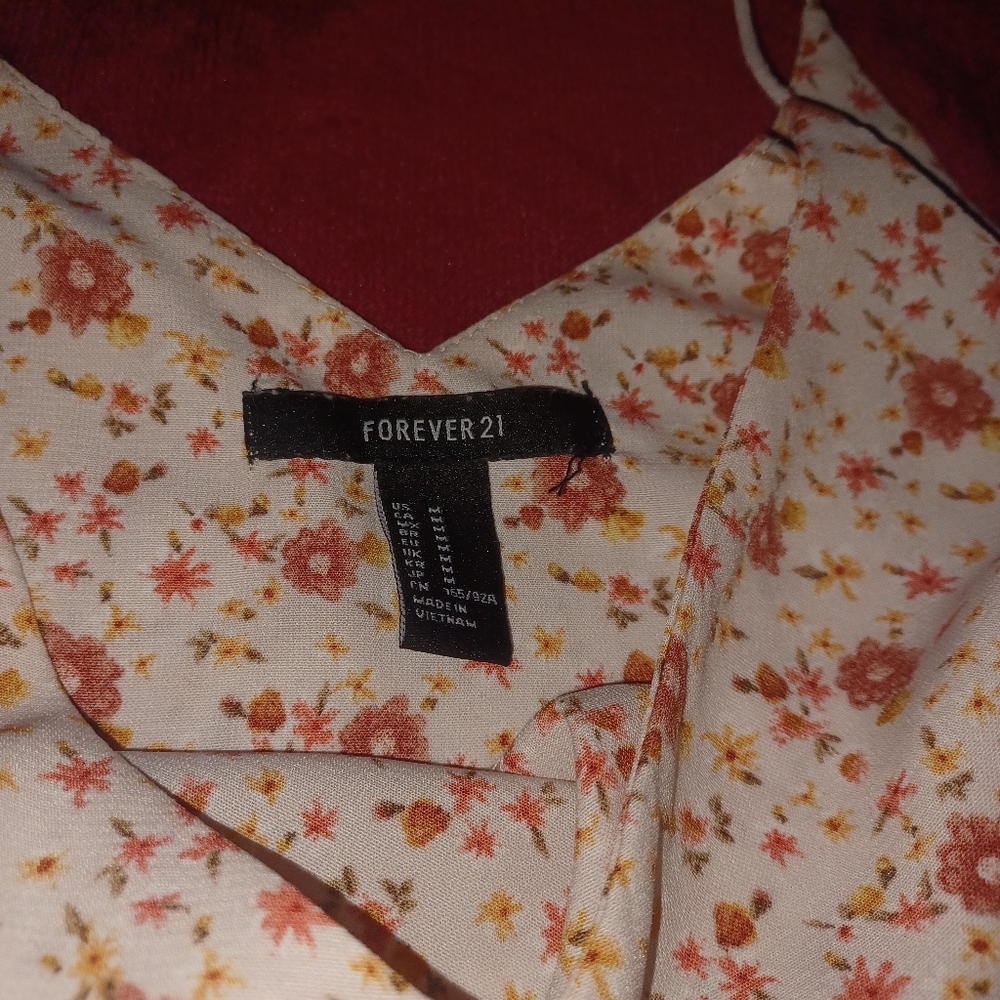 Forever 21 floral tank top